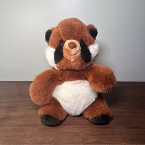 Vintage Prestige Toy Corp Raccoon Cheeky Plush 1985 Stuffed Animal 10”